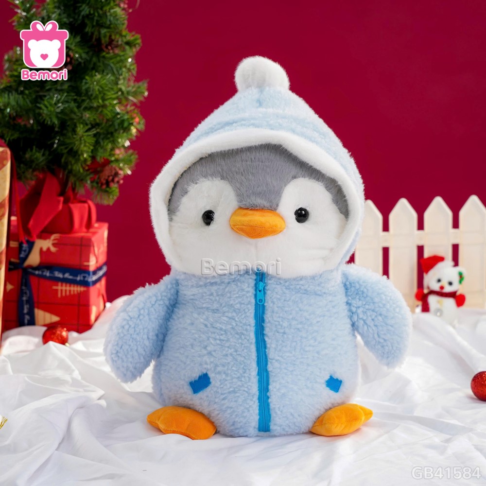 Cánh Cụt Bông Áo Lông Cừu Khóa Kéo