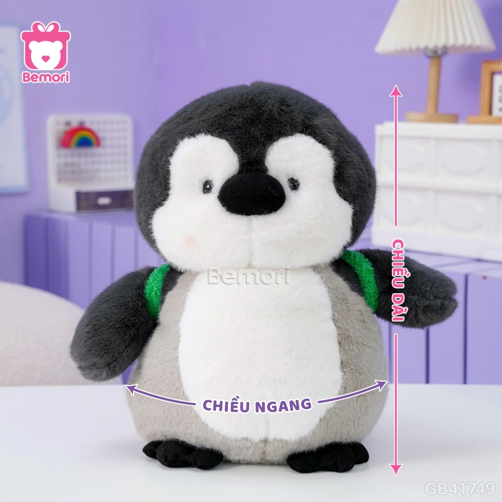 Cách đo kích thước của Cánh Cụt Bông Đeo Balo