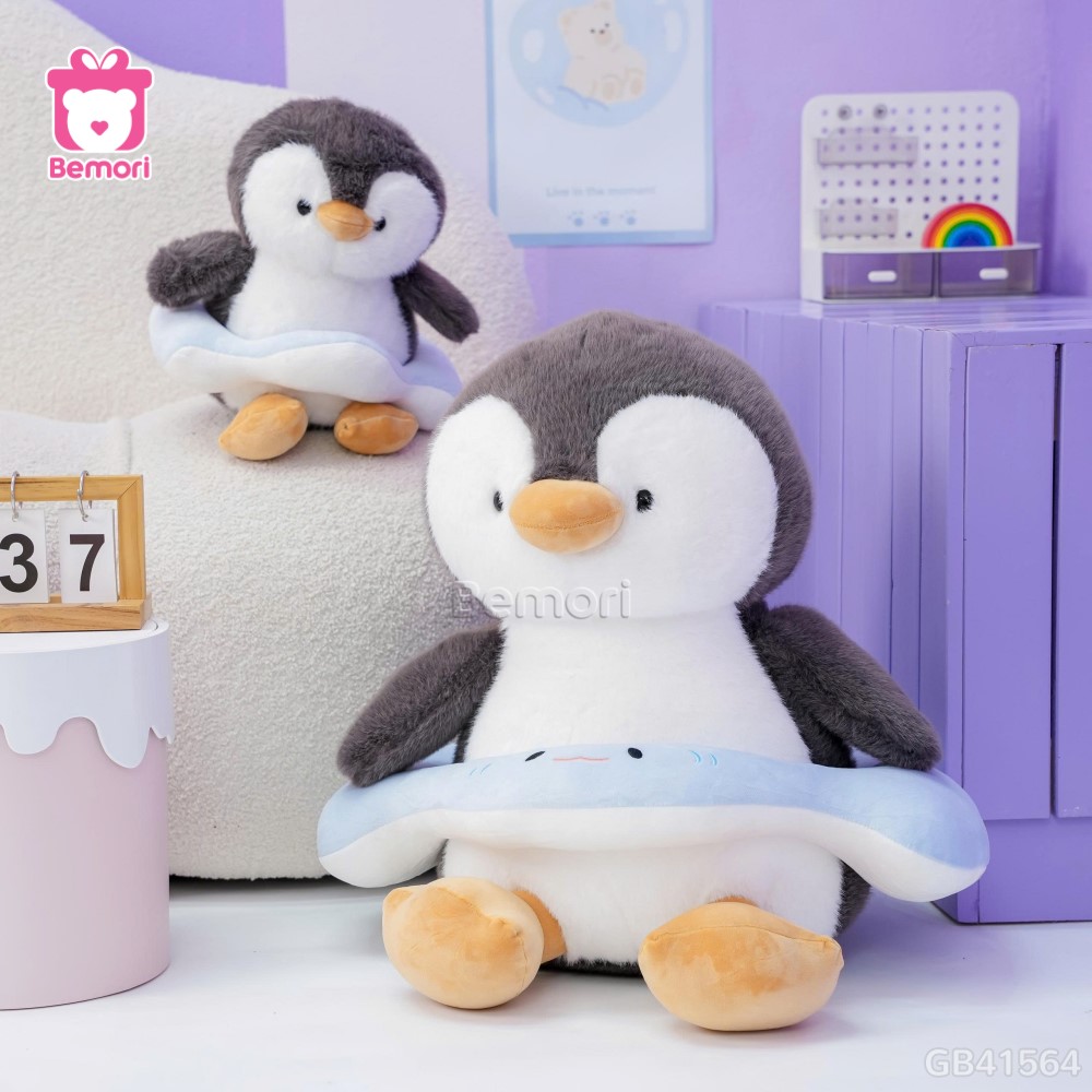 Cánh Cụt Bông Đeo Phao Bơi