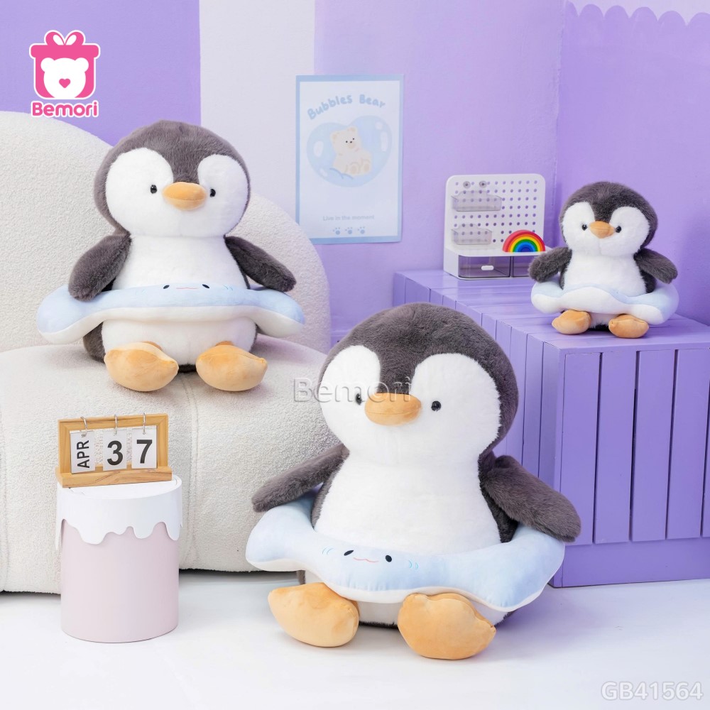 Cánh Cụt Bông Đeo Phao Bơi