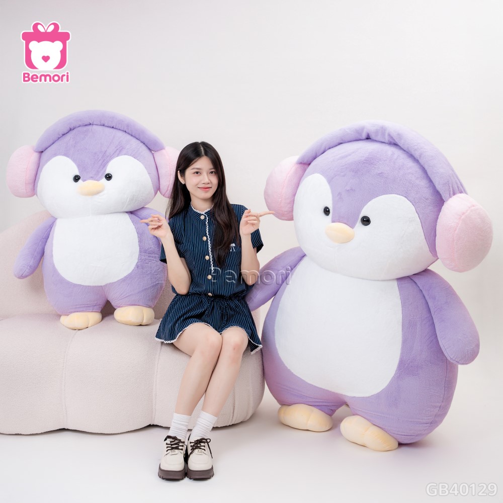 Cánh Cụt Bông Đeo Tai Nghe