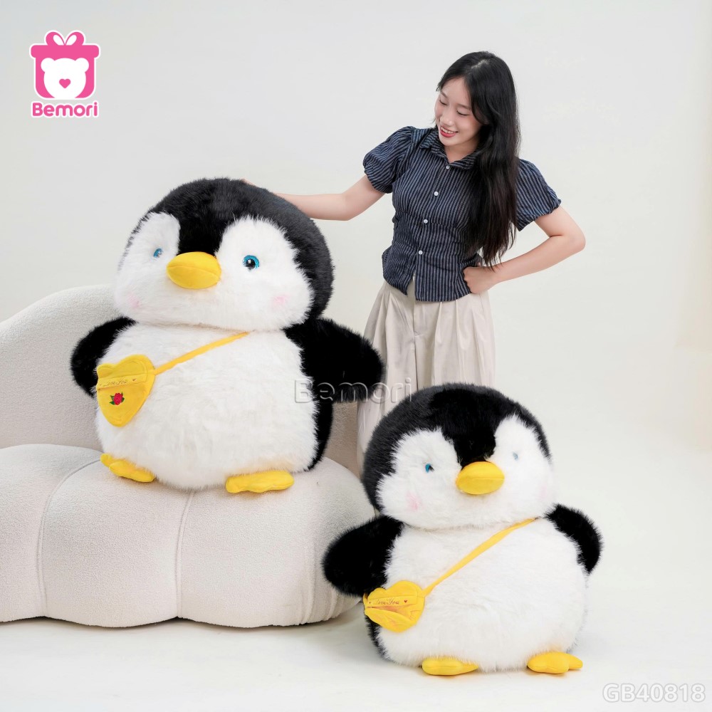Cánh Cụt Bông Mập Mạp Đeo Túi
