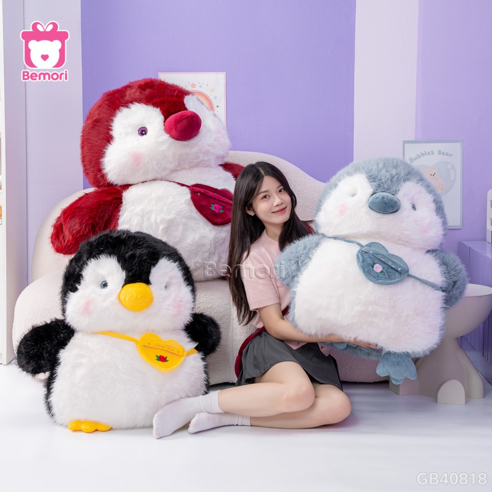 Cánh Cụt Bông Mập Mạp Đeo Túi