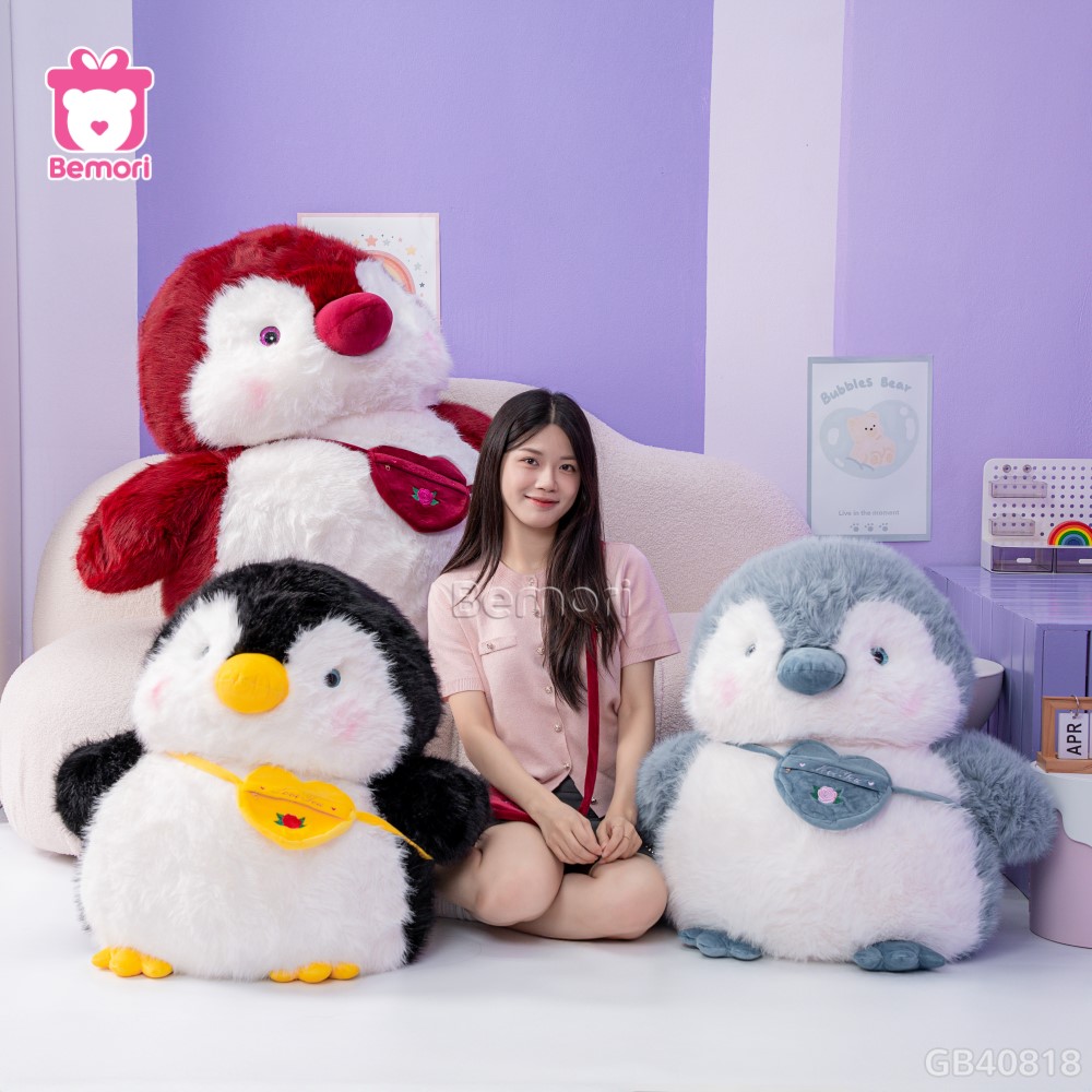 Cánh Cụt Bông Mập Mạp Đeo Túi