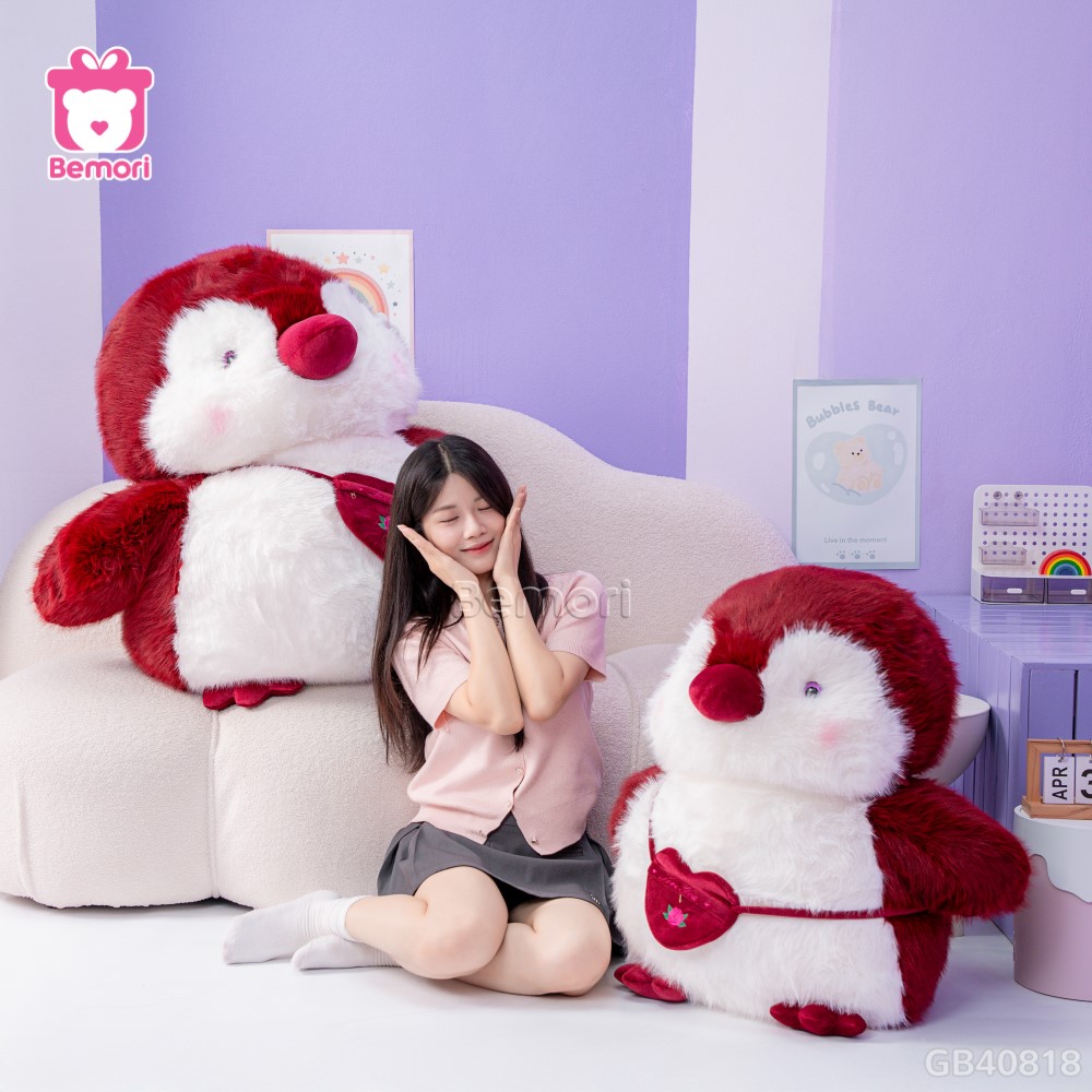 Cánh Cụt Bông Mập Mạp Đeo Túi