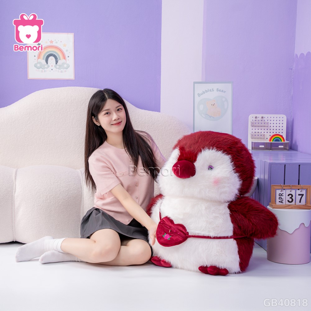 Cánh Cụt Bông Mập Mạp Đeo Túi