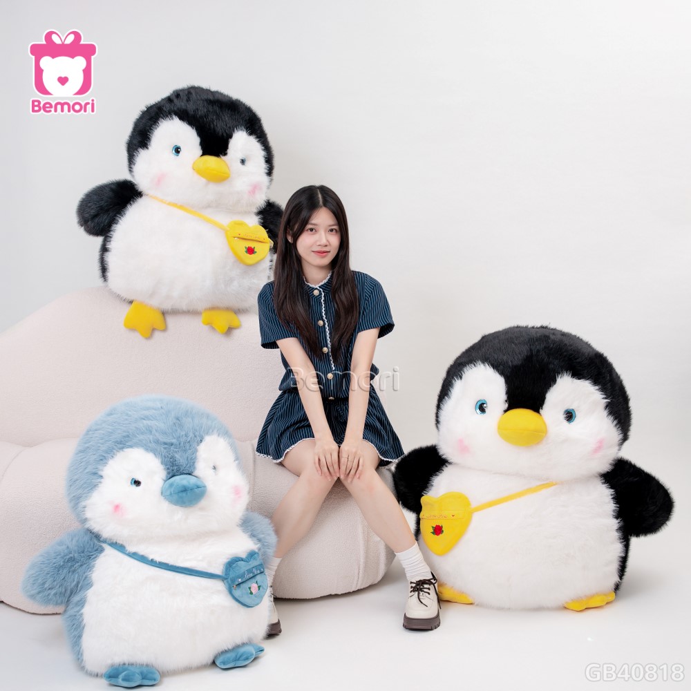 Cánh Cụt Bông Mập Mạp Đeo Túi