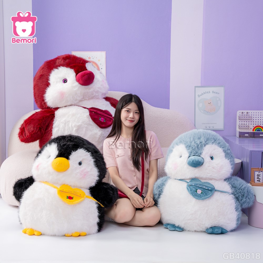 Cánh Cụt Bông Mập Mạp Đeo Túi