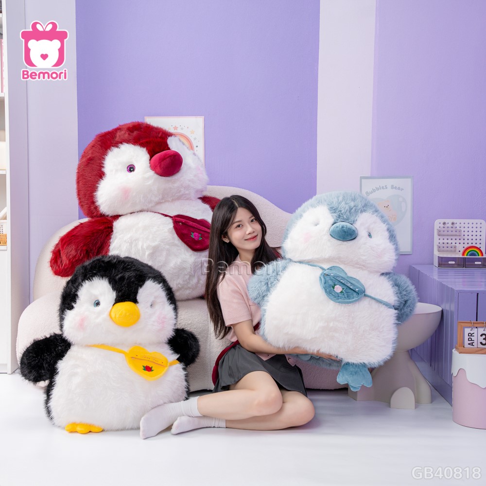 Cánh Cụt Bông Mập Mạp Đeo Túi