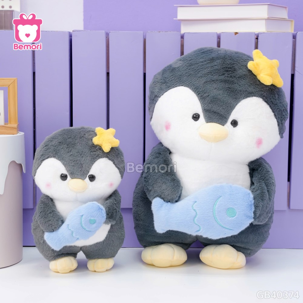 Cánh Cụt Bông Ôm Cá