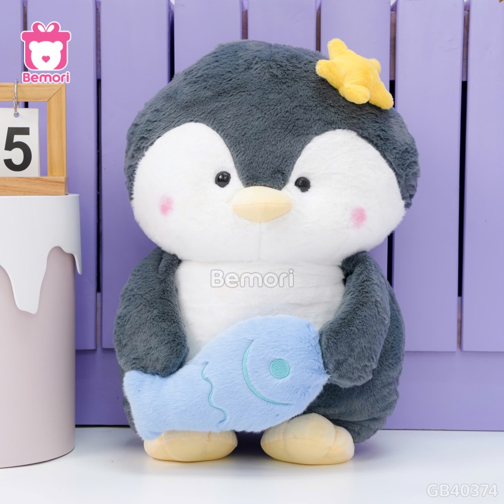 Cánh Cụt Bông Ôm Cá