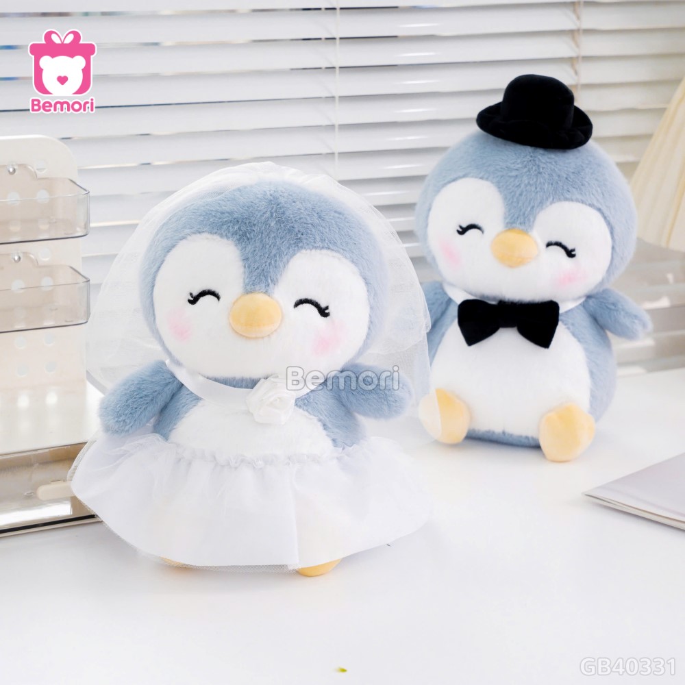 Gấu Bông Couple Dâu Rể Cánh Cụt Pingu