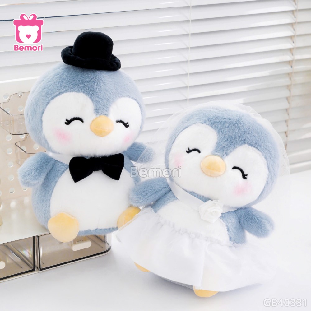 Gấu Bông Couple Dâu Rể Cánh Cụt Pingu