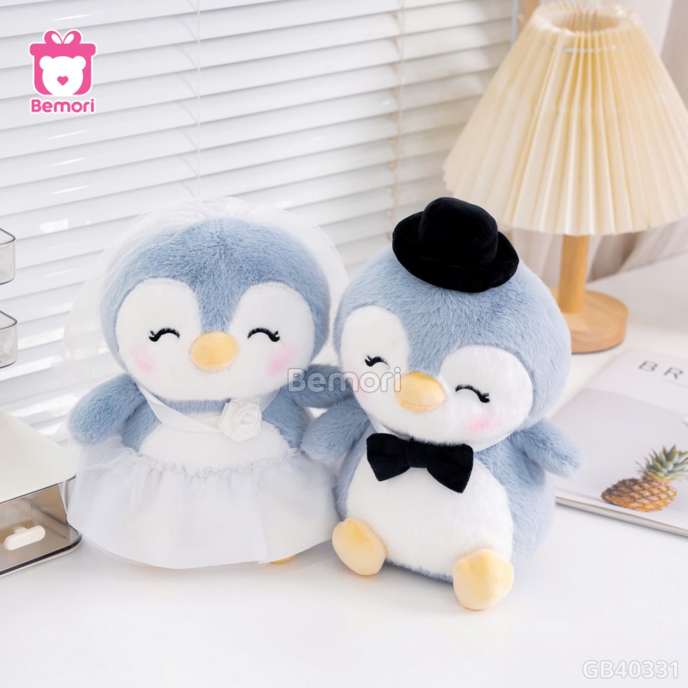 Gấu Bông Couple Dâu Rể Cánh Cụt Pingu