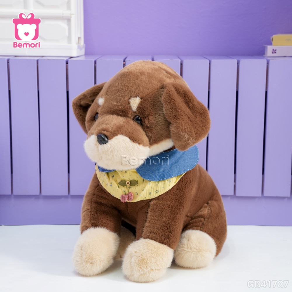 Chó Bông Dachshund Quàng Khăn