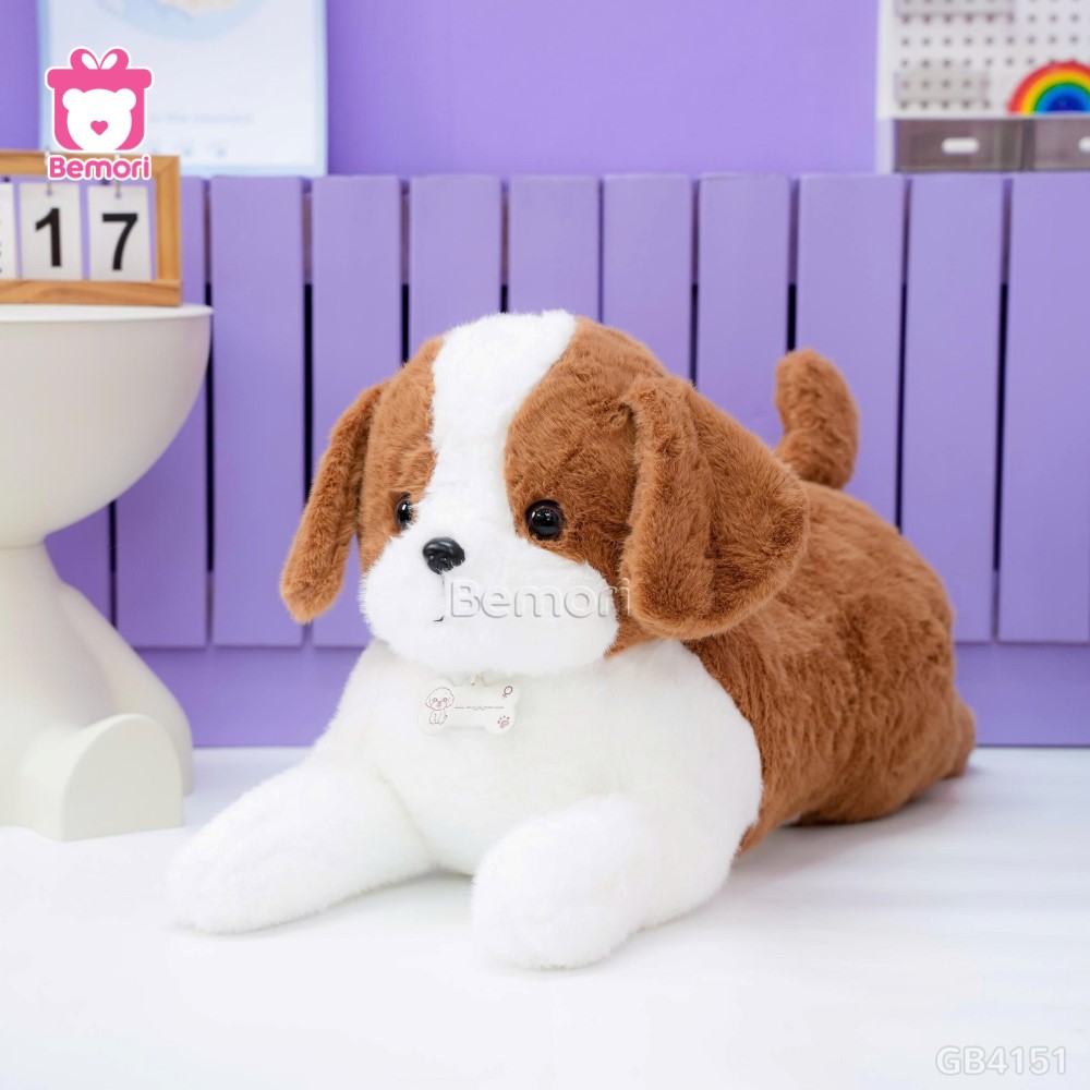 Chó Bông Đeo Xương Nằm