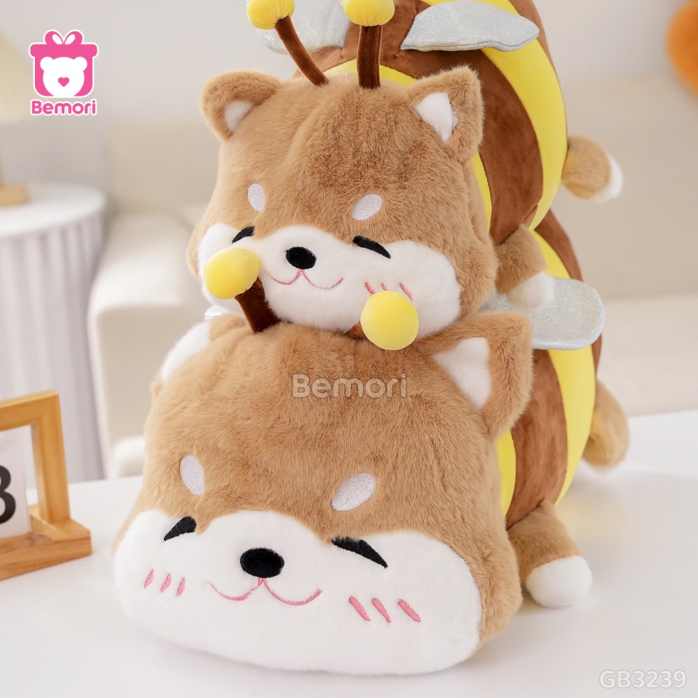 Gấu Bông Shiba Cosplay Ong Nằm – món quà dễ thương cho các bé yêu