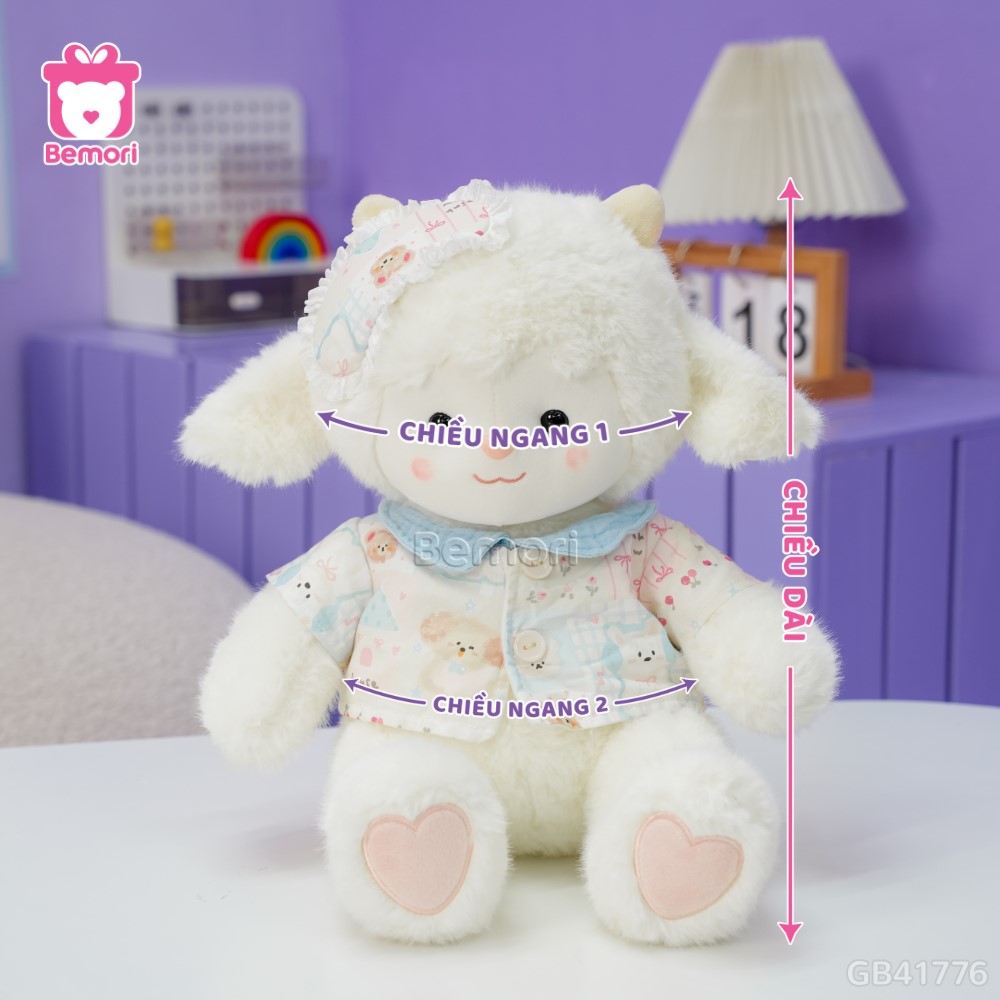 Cách đo kích thước của Cừu Bông Áo Ngủ