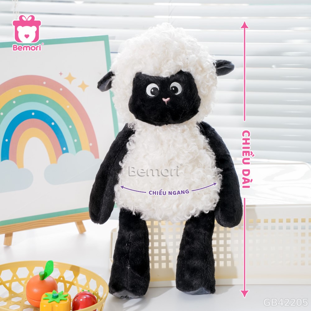 Cách đo kích thước của Cừu Bông Baby Chân Chạy