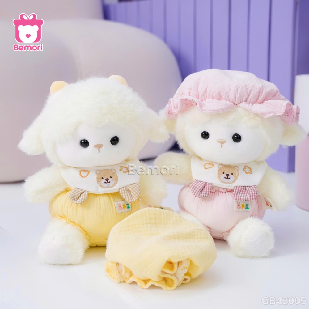 Cừu Bông Baby Mũ Bỉm Bèo