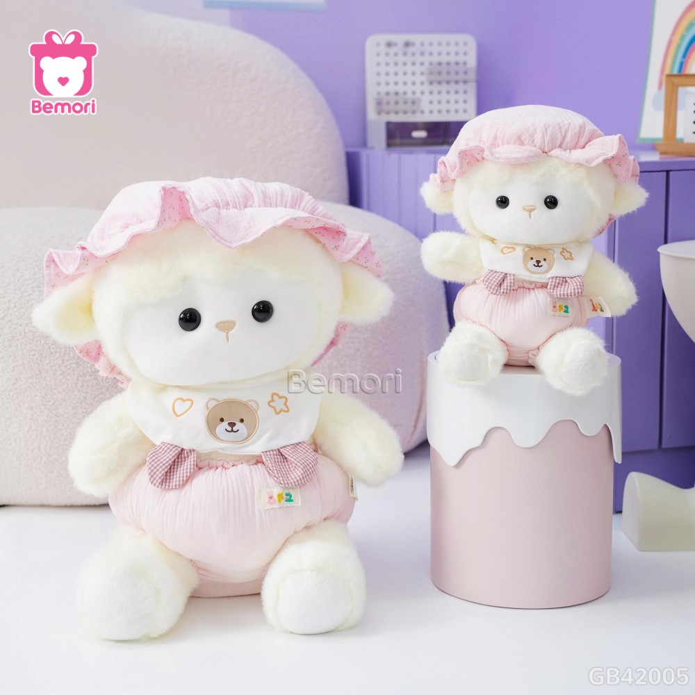 Cừu Bông Baby Mũ Bỉm Bèo