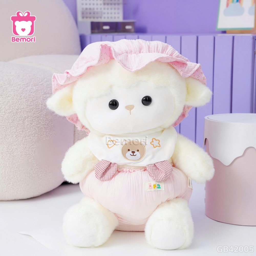 Cừu Bông Baby Mũ Bỉm Bèo