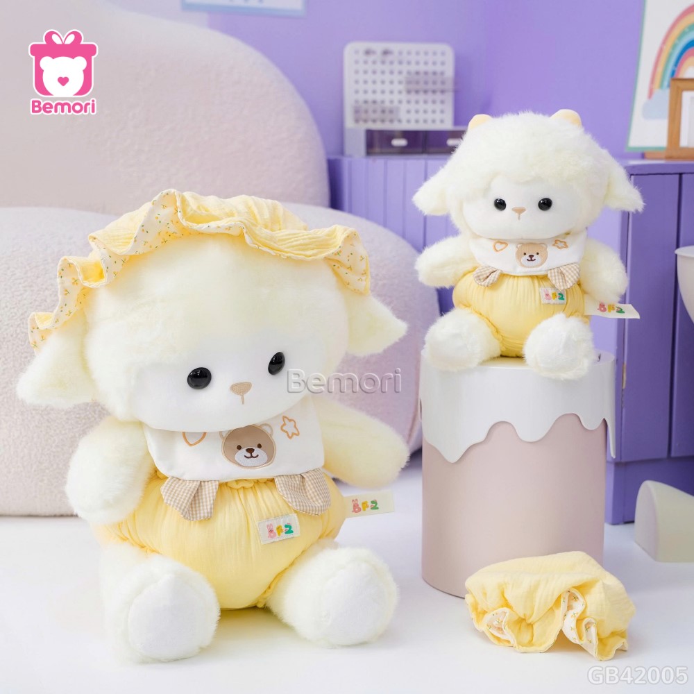 Cừu Bông Baby Mũ Bỉm Bèo