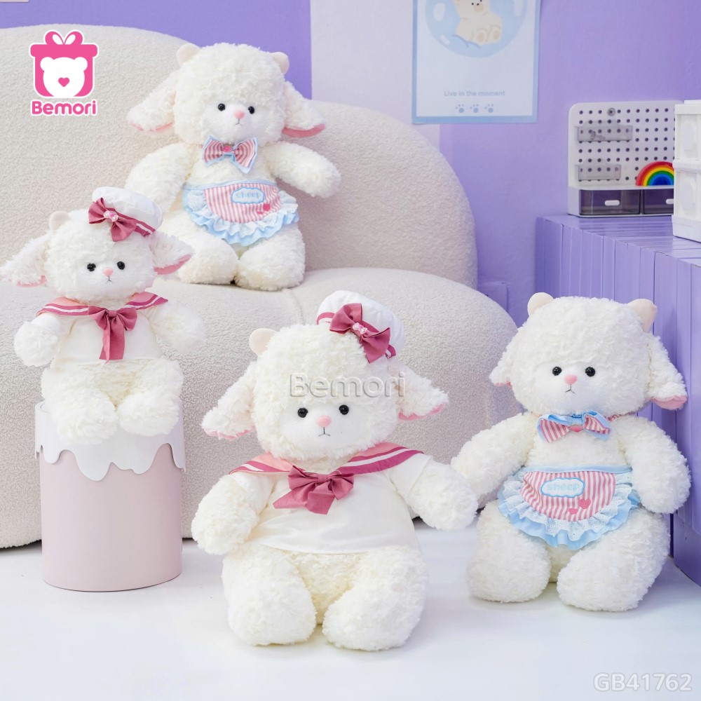 Cừu Bông Trắng Nơ