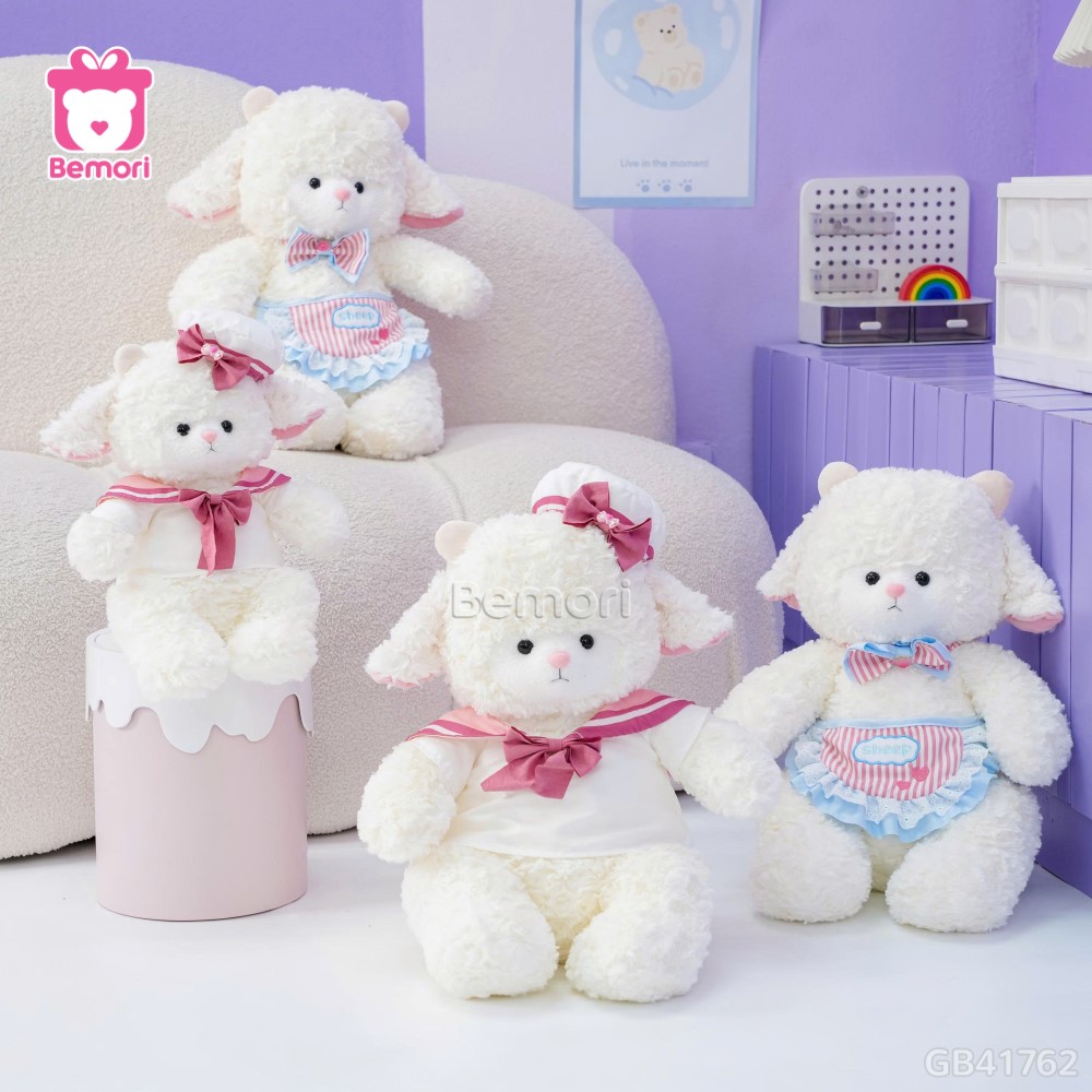 Cừu Bông Trắng Nơ