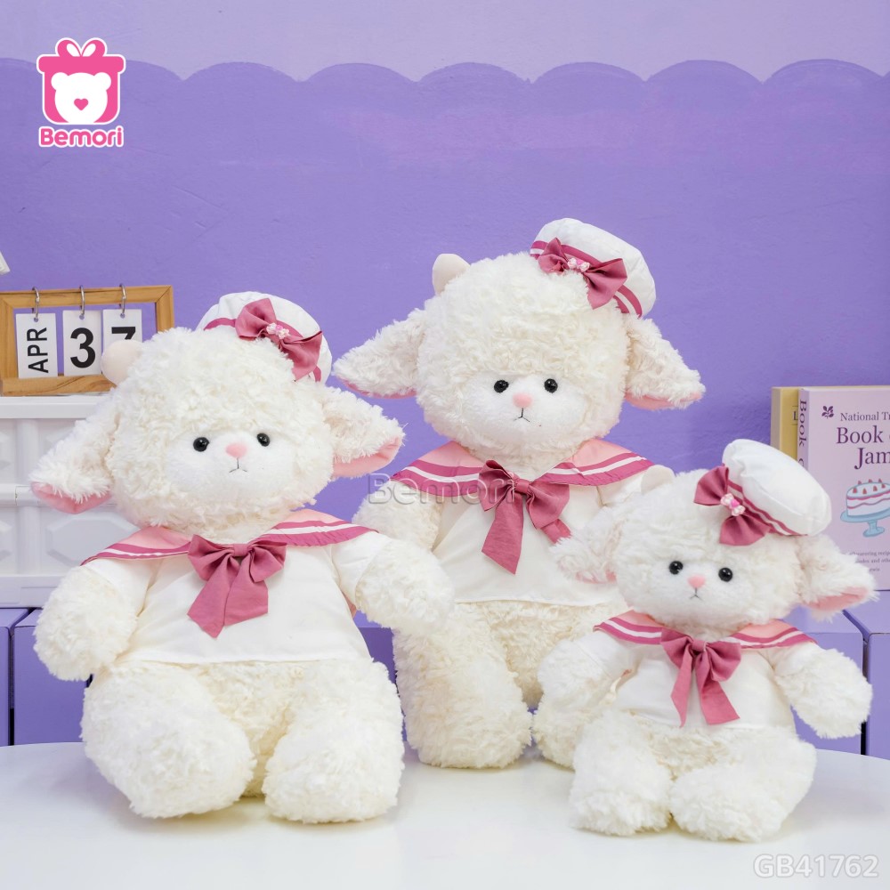 Cừu Bông Trắng Nơ