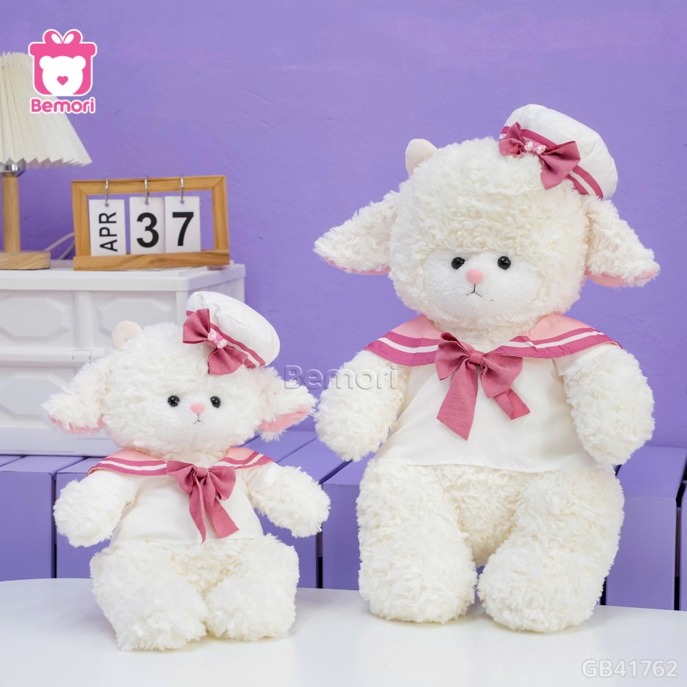 Cừu Bông Trắng Nơ