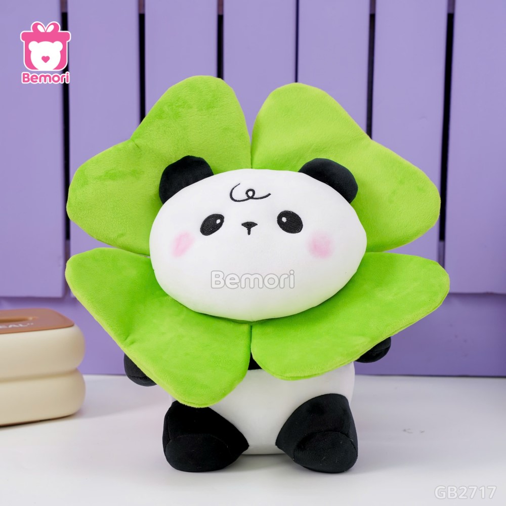Gấu Trúc Bông Mặt Hoa - Xanh