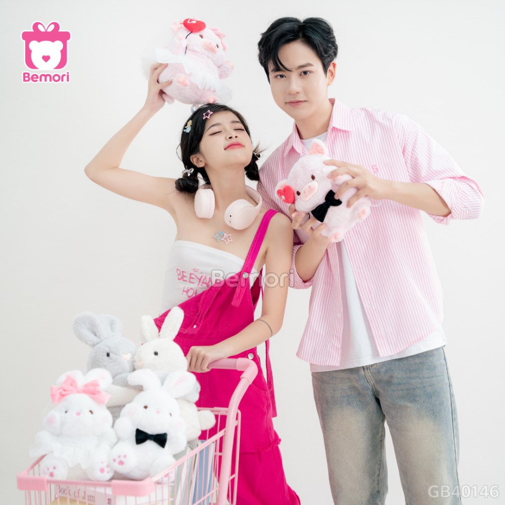 Gấu Bông Couple Dâu Rể Heo Mimi