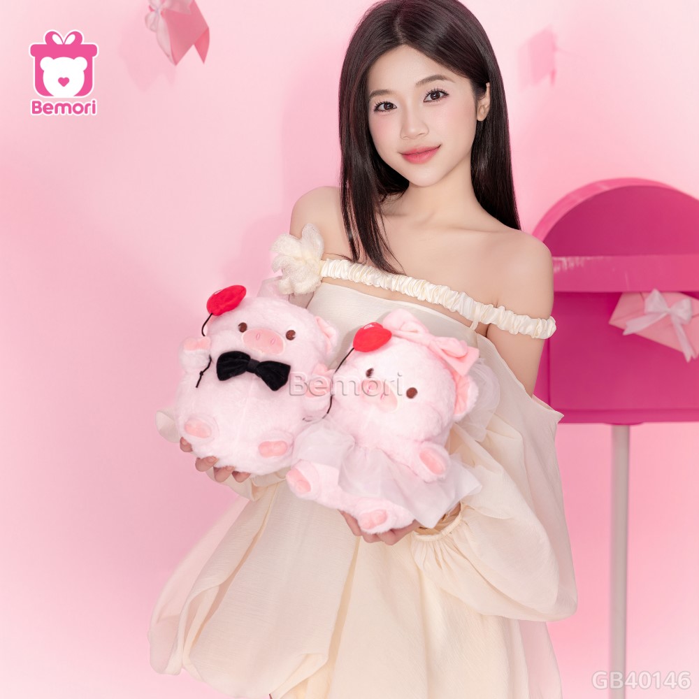 Gấu Bông Couple Dâu Rể Heo Mimi