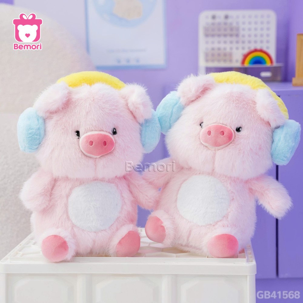 Heo Bông Đeo Tai Nghe