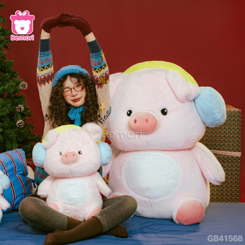 Heo Bông Đeo Tai Nghe