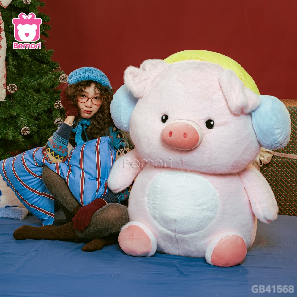 Heo Bông Đeo Tai Nghe