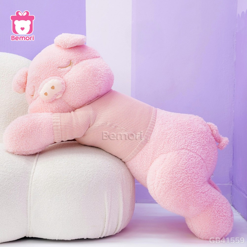 Heo Bông Nằm Áo Len Love