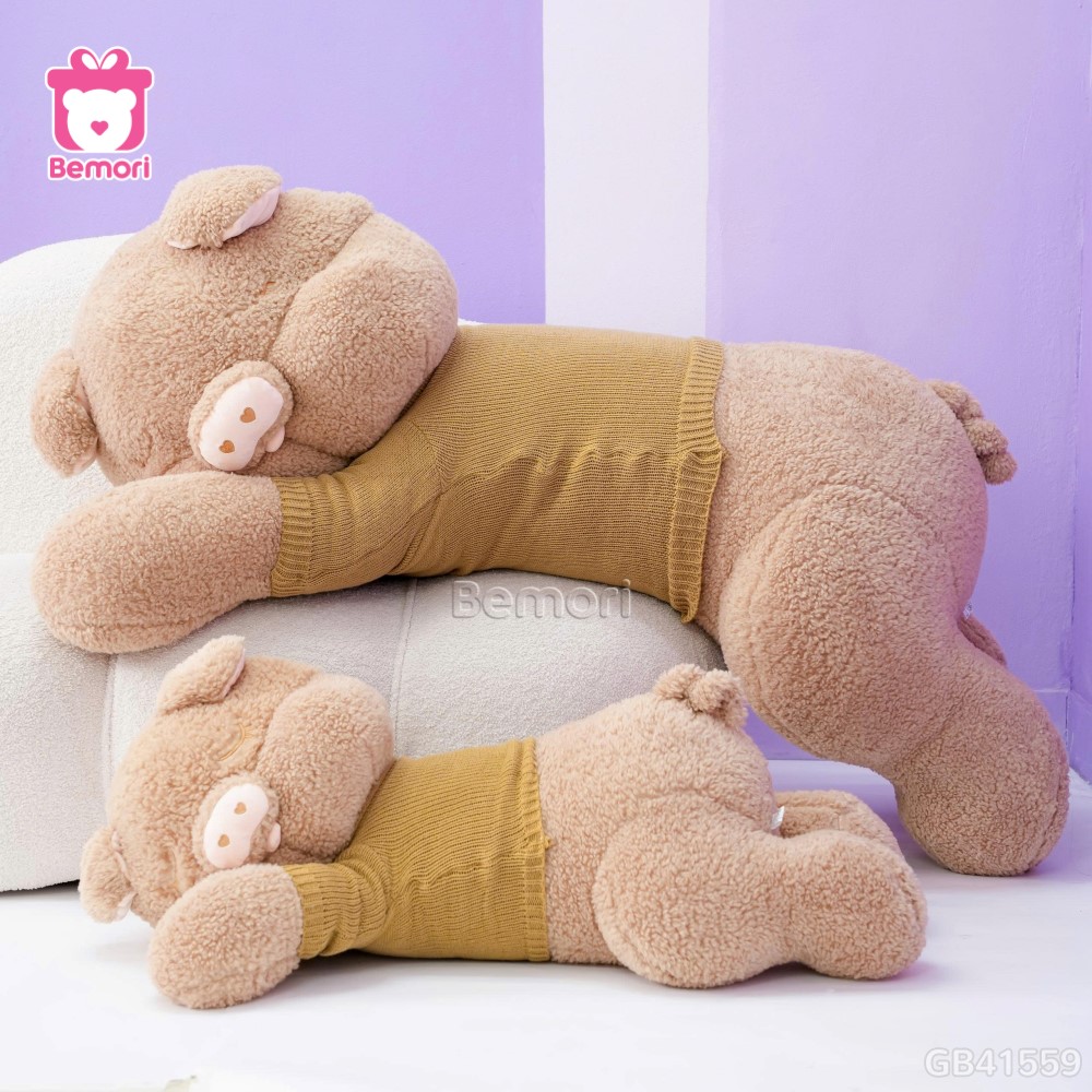 Heo Bông Nằm Áo Len Love