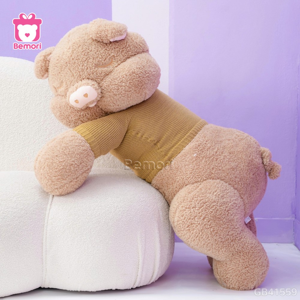 Heo Bông Nằm Áo Len Love