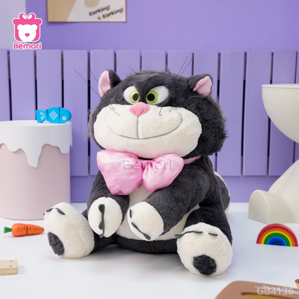Mèo Lucifer Bông Đeo Nơ Hồng