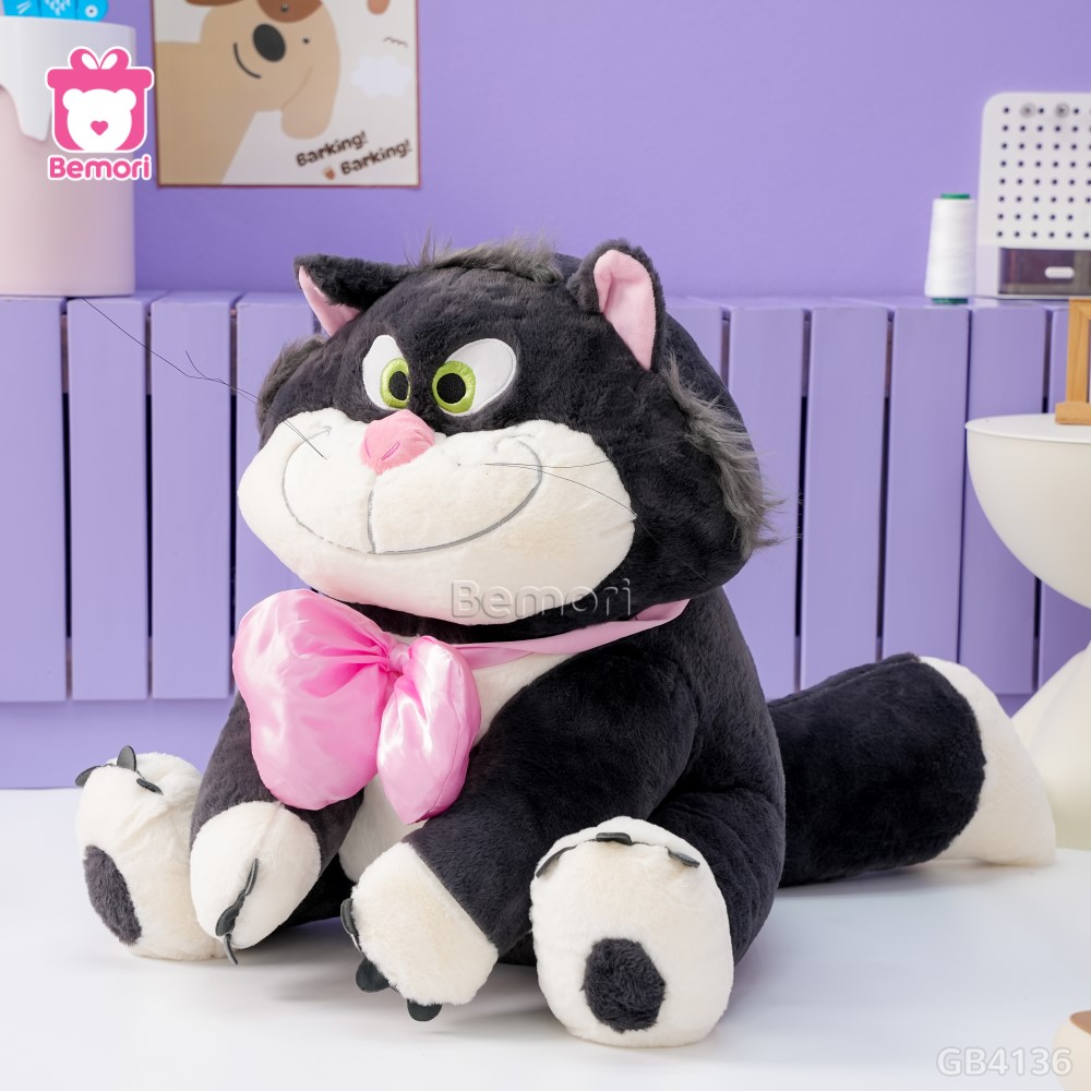Mèo Lucifer Bông Đeo Nơ Hồng