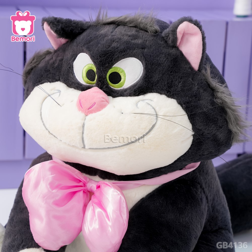 Mèo Lucifer Bông Đeo Nơ Hồng