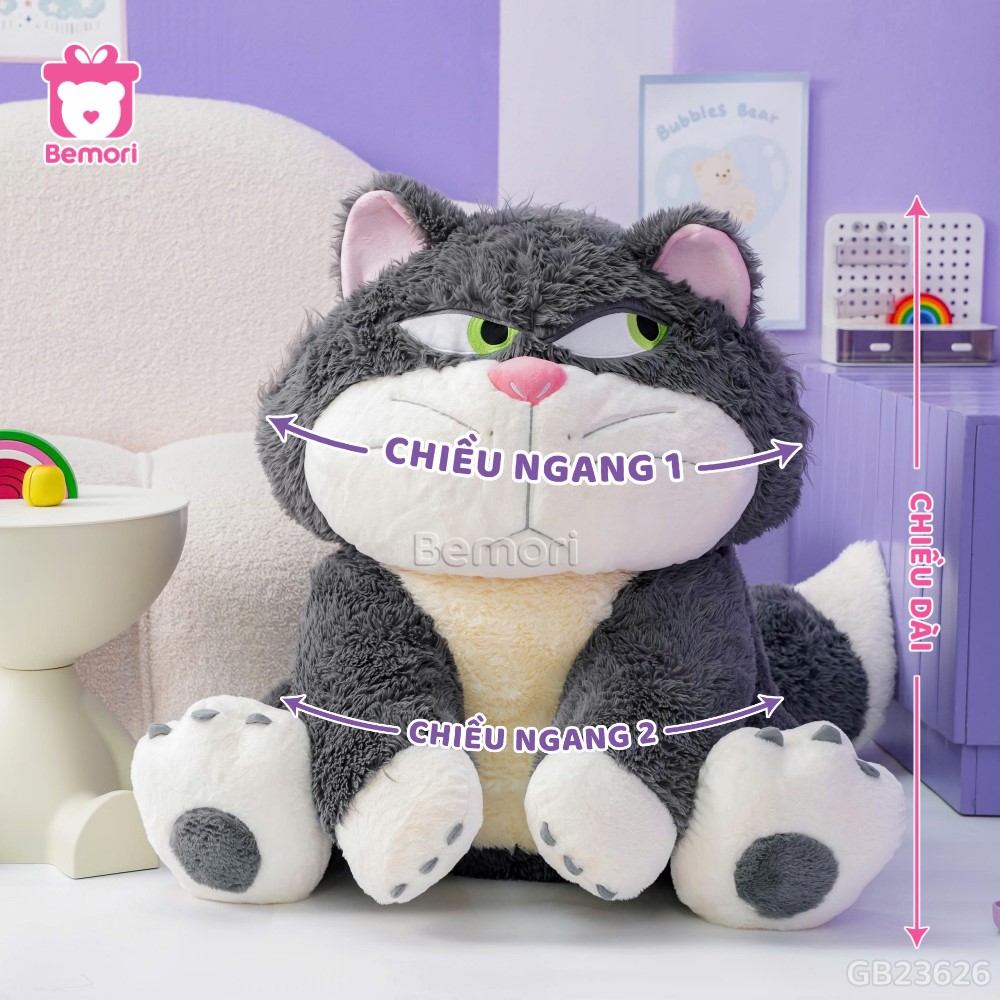 Cách đo kích thước của Mèo Lucifer Bông