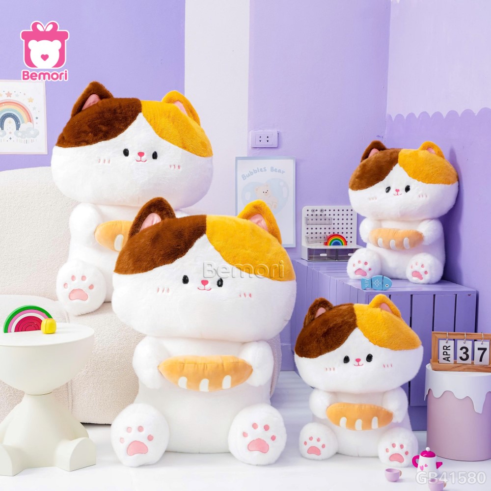 Mèo Bông Ôm Bánh Mì