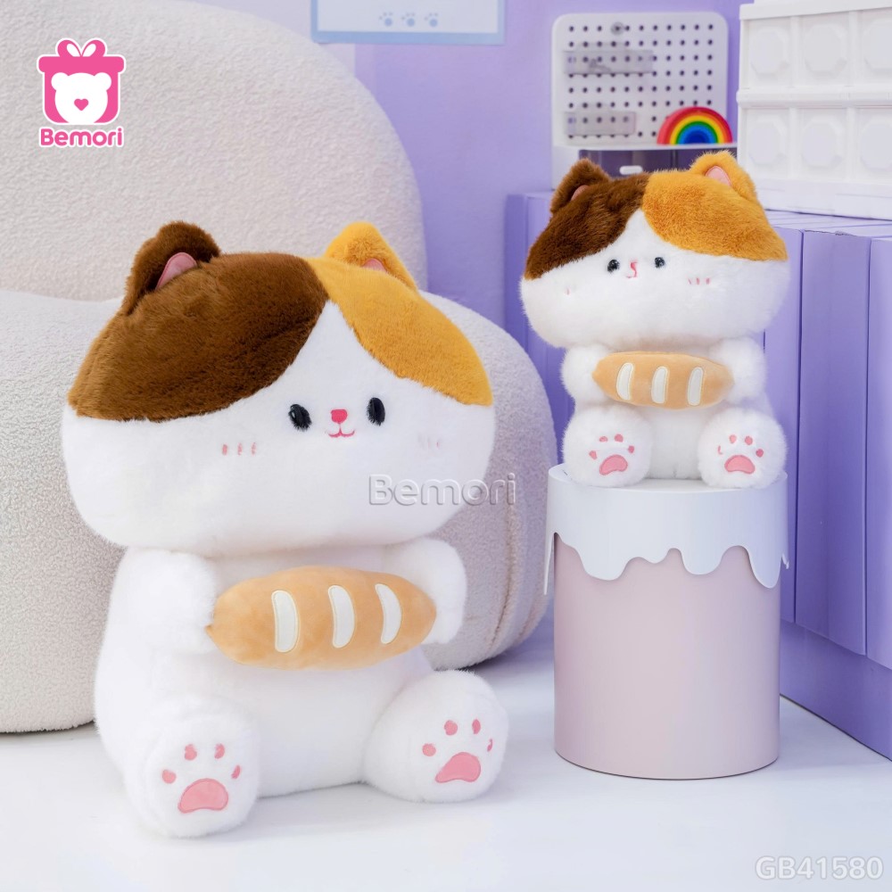 Mèo Bông Ôm Bánh Mì