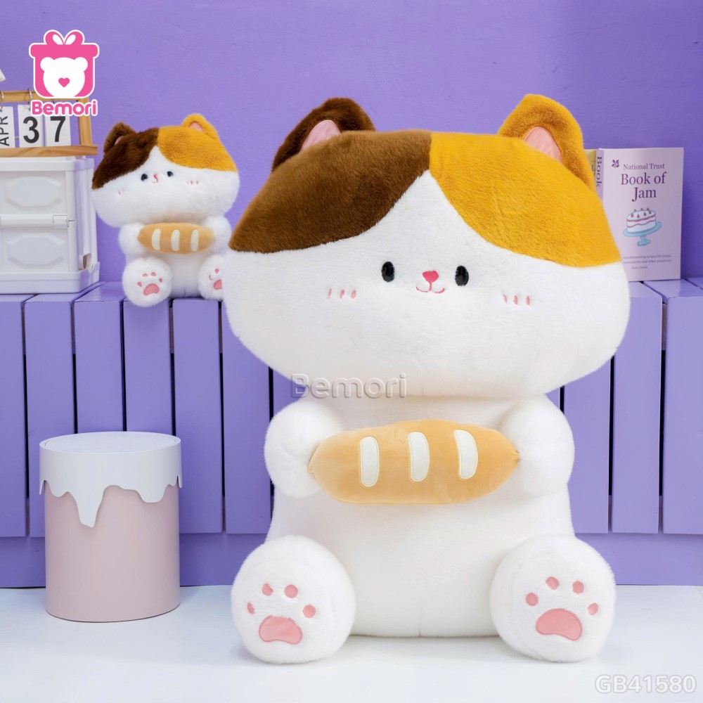 Mèo Bông Ôm Bánh Mì