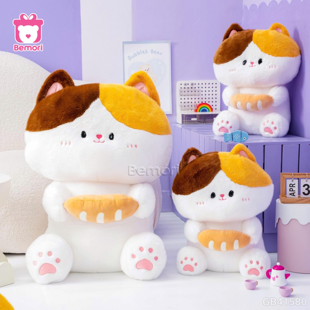 Mèo Bông Ôm Bánh Mì