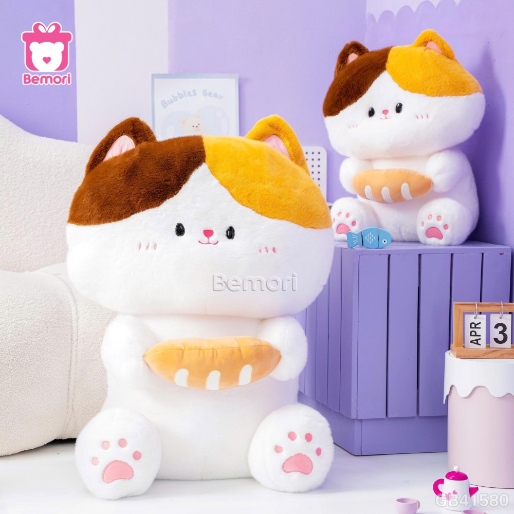 Mèo Bông Ôm Bánh Mì