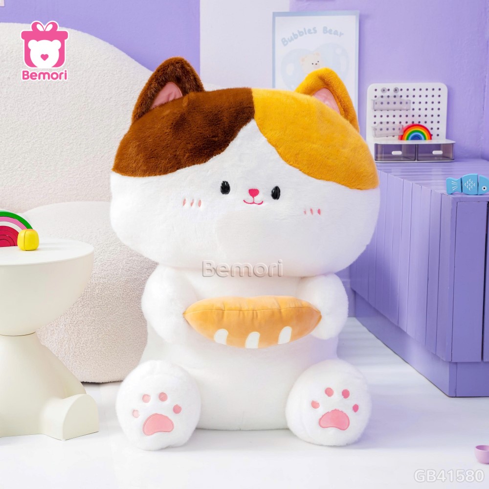 Mèo Bông Ôm Bánh Mì